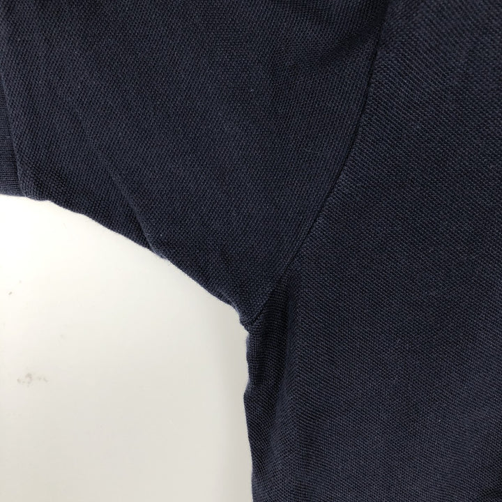 Lacoste LACOSTE French design short sleeve polo shirt size 4, men's M size cotton navy blue type Vintage Second Hand