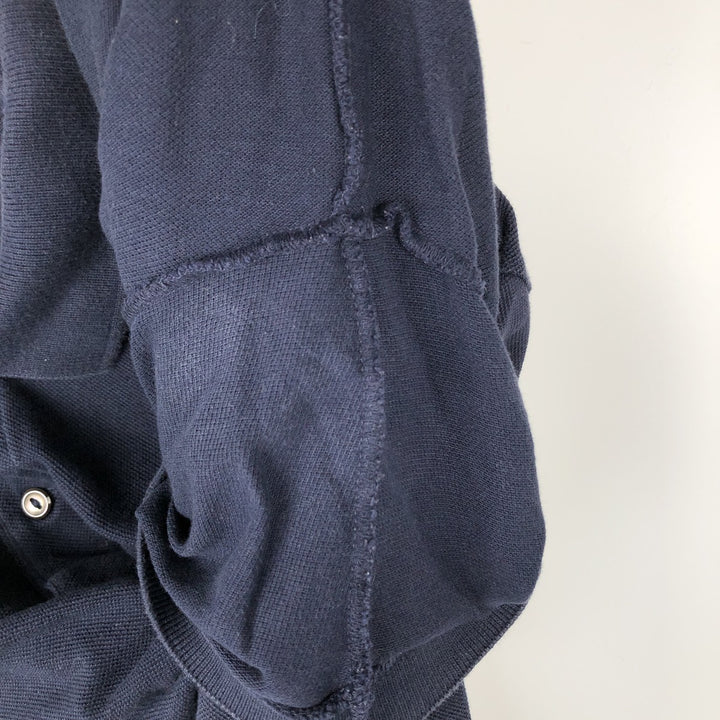 Lacoste LACOSTE French design short sleeve polo shirt size 4, men's M size cotton navy blue type Vintage Second Hand