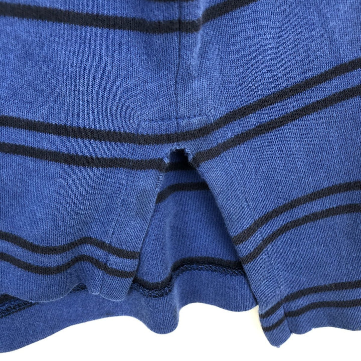 Ralph Lauren POLO by Ralph Lauren short sleeve striped polo shirt, men's XL size cotton blue type Vintage Second Hand