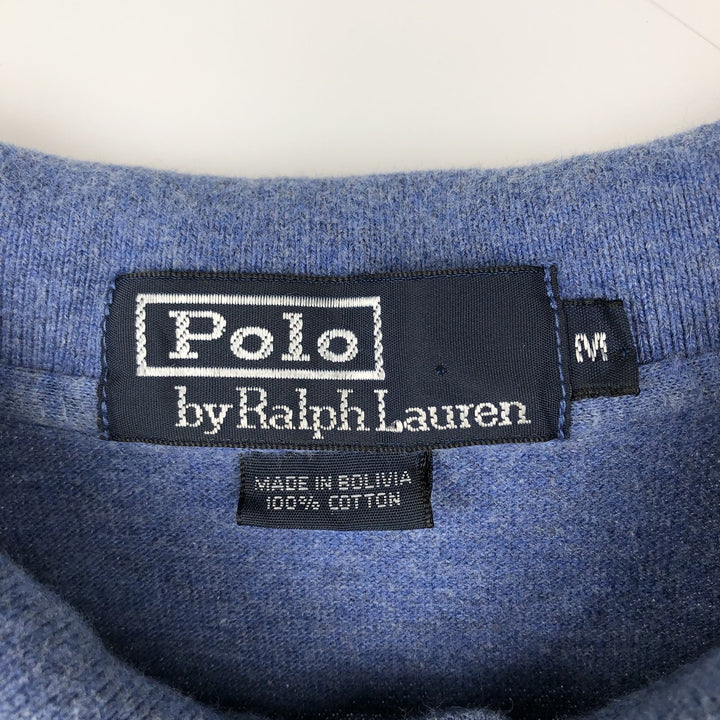 Ralph Lauren POLO by Ralph Lauren short sleeve polo shirt, men's size M cotton Blue type light blue Vintage Second Hand