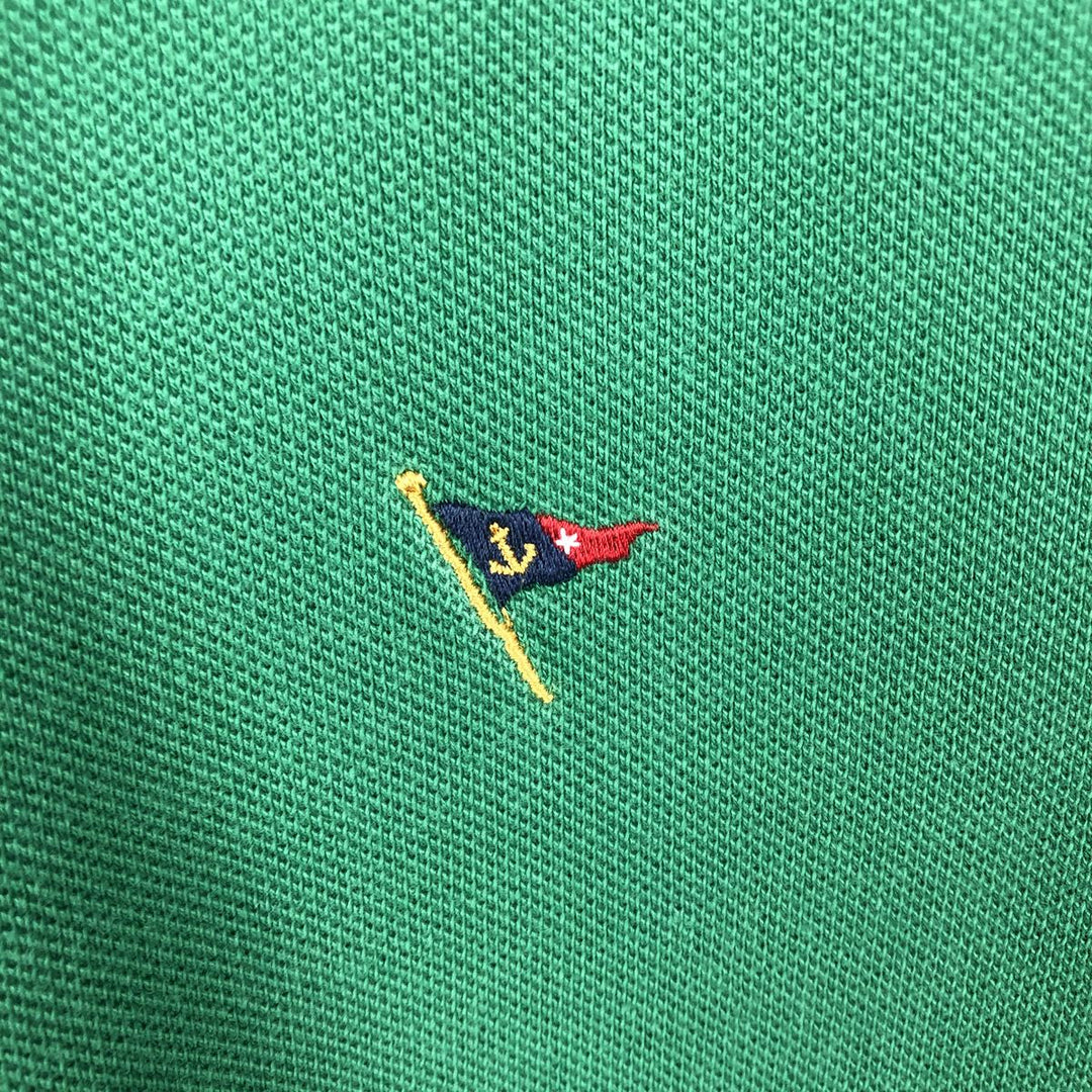 Ralph Lauren POLO by Ralph Lauren CUSTOM FIT all-over print short-sleeved polo shirt, men's size XXL equivalent. cotton green type Vintage Second Hand