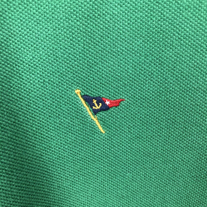 Ralph Lauren POLO by Ralph Lauren CUSTOM FIT all-over print short-sleeved polo shirt, men's size XXL equivalent. cotton green type Vintage Second Hand