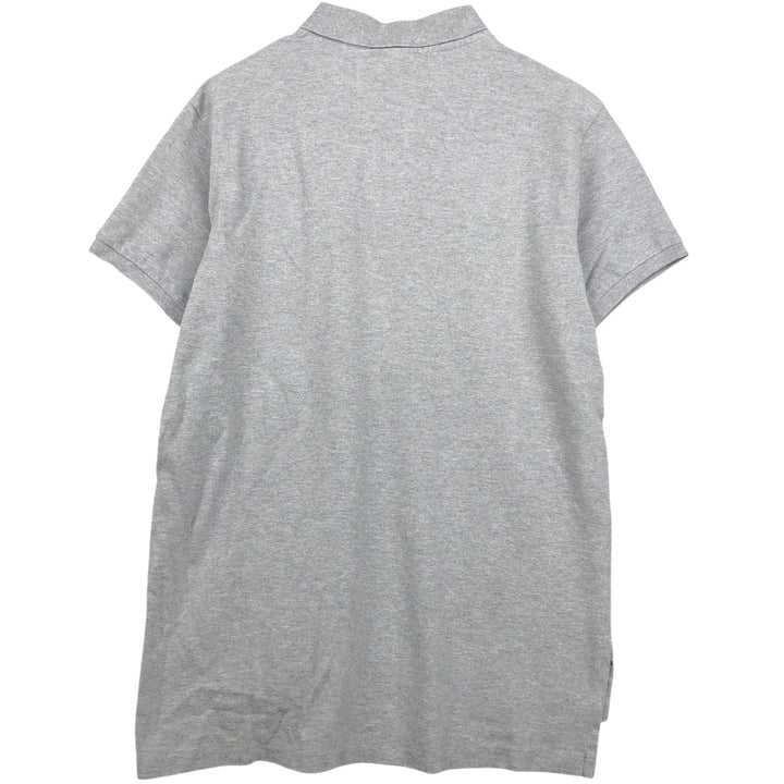 Ralph Lauren POLO by Ralph Lauren CUSTOM FIT long sleeve polo shirt, men's size L cotton gray type Vintage Second Hand
