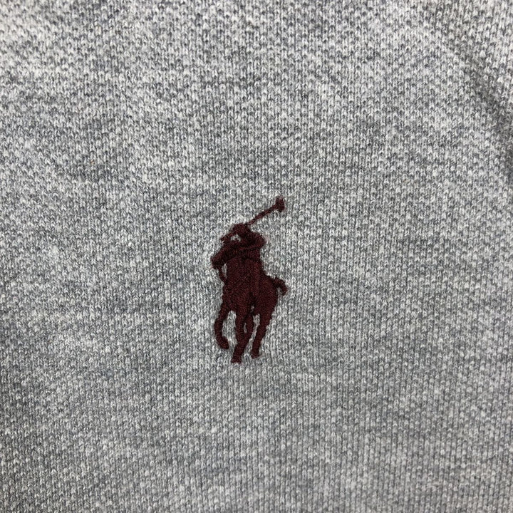 Ralph Lauren POLO by Ralph Lauren CUSTOM FIT long sleeve polo shirt, men's size L cotton gray type Vintage Second Hand