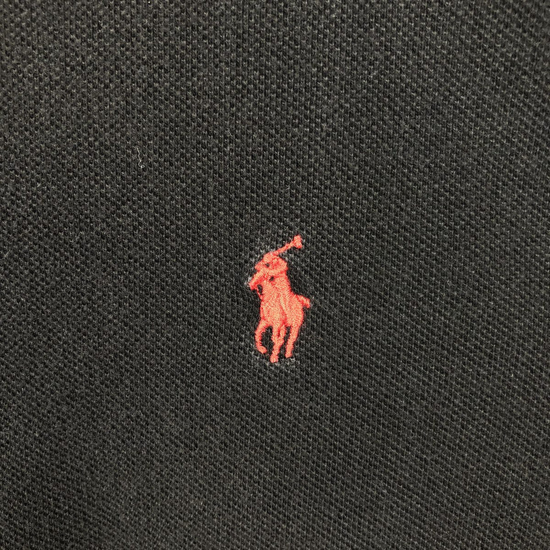 Ralph Lauren POLO by Ralph Lauren short sleeve polo shirt, men's XL size cotton black type Vintage Second Hand