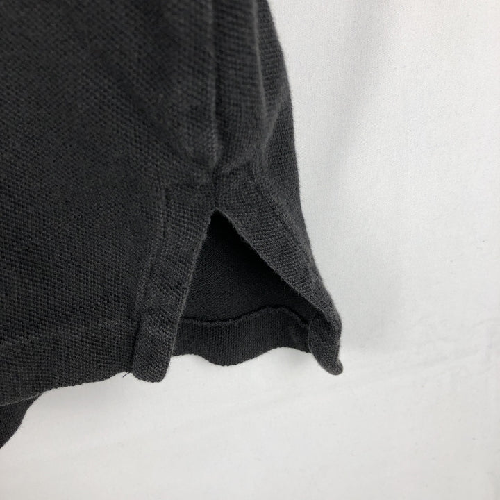 Ralph Lauren POLO by Ralph Lauren short sleeve polo shirt, men's XL size cotton black type Vintage Second Hand