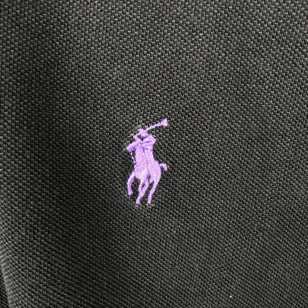 Ralph Lauren POLO by Ralph Lauren short sleeve polo shirt, men's size L cotton black type Vintage Second Hand