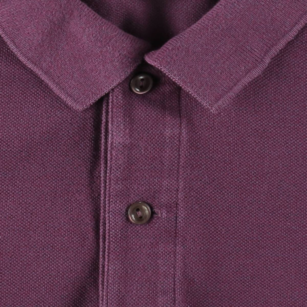 Lacoste LACOSTE Short Sleeve Polo Shirt No. 7 Men's XXL cotton Purple type red-purple Vintage Second Hand