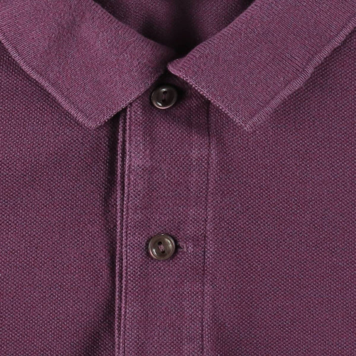 Lacoste LACOSTE Short Sleeve Polo Shirt No. 7 Men's XXL cotton Purple type red-purple Vintage Second Hand