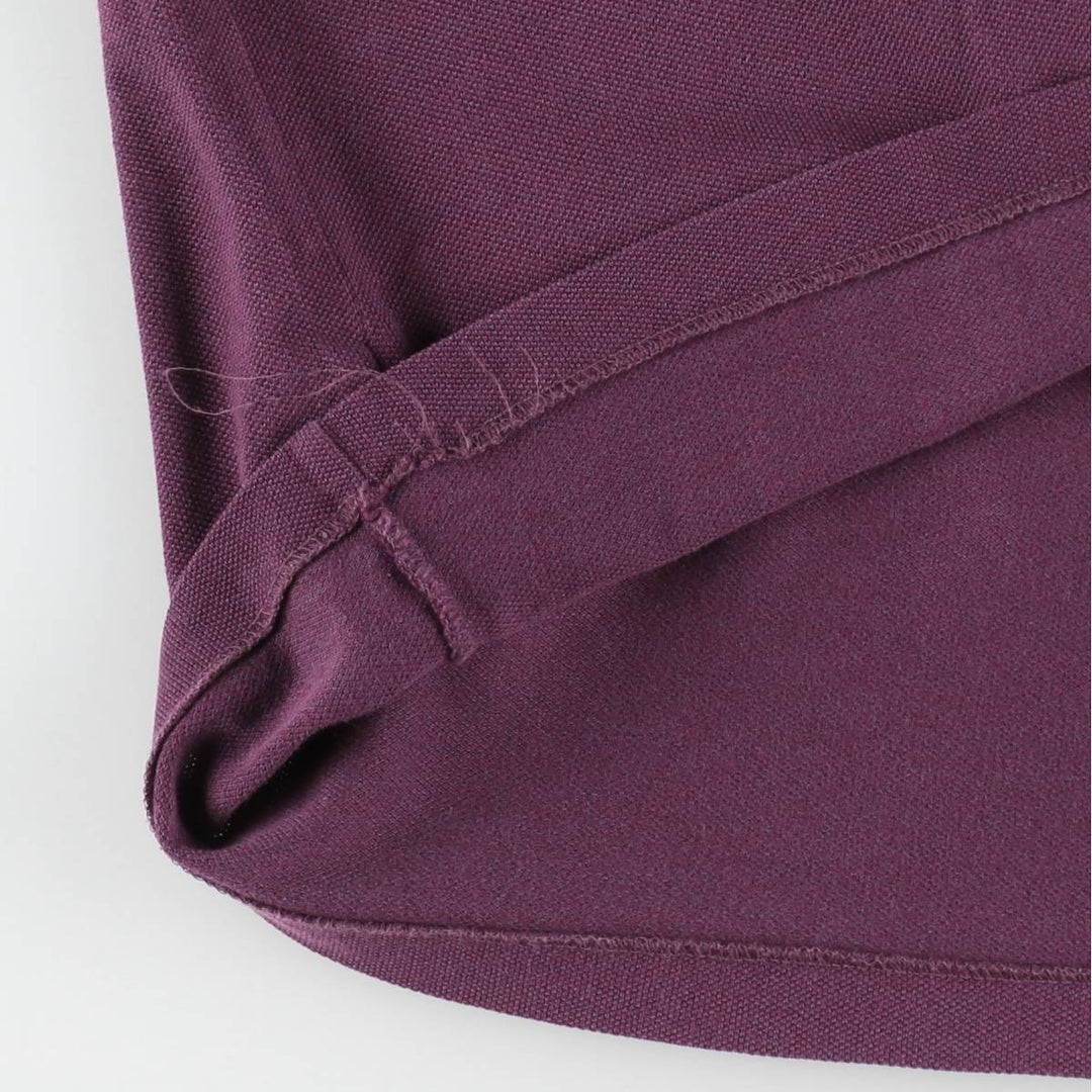 Lacoste LACOSTE Short Sleeve Polo Shirt No. 7 Men's XXL cotton Purple type red-purple Vintage Second Hand