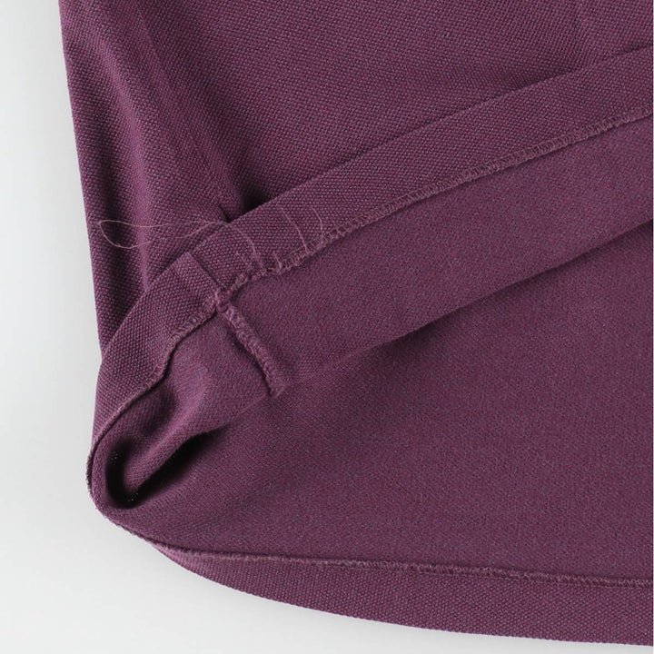 Lacoste LACOSTE Short Sleeve Polo Shirt No. 7 Men's XXL cotton Purple type red-purple Vintage Second Hand