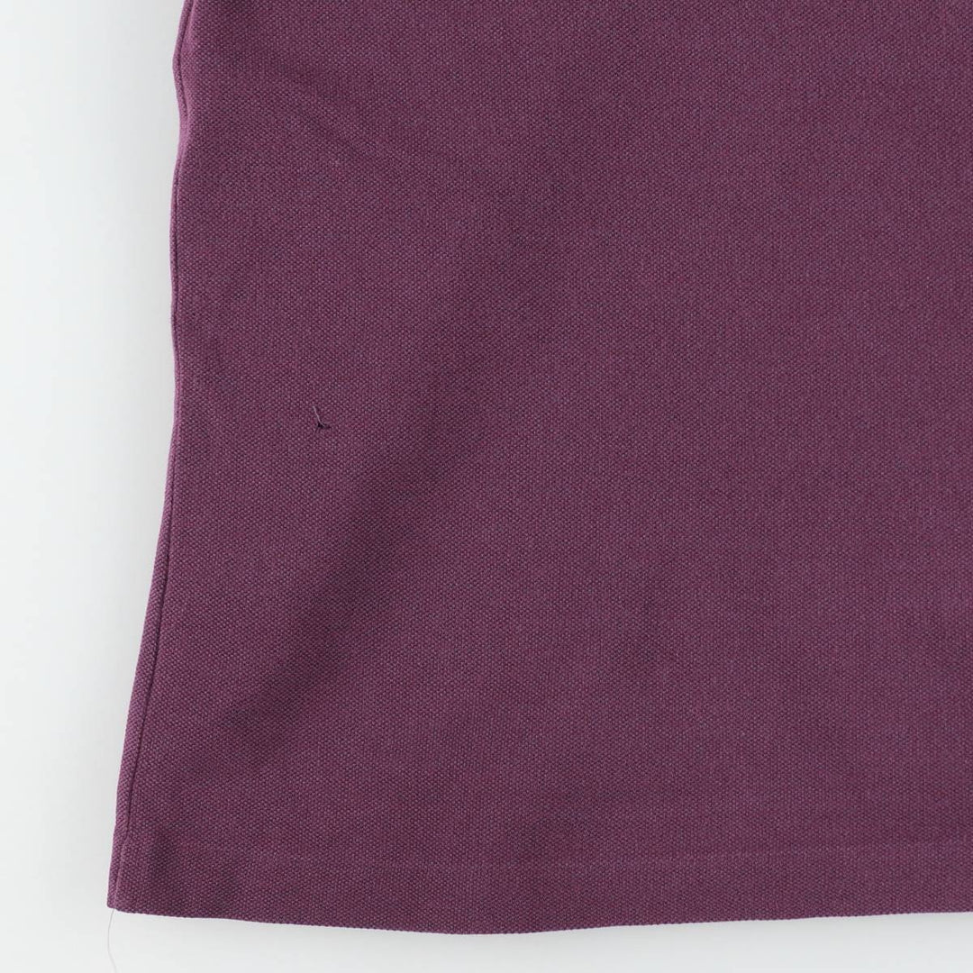 Lacoste LACOSTE Short Sleeve Polo Shirt No. 7 Men's XXL cotton Purple type red-purple Vintage Second Hand