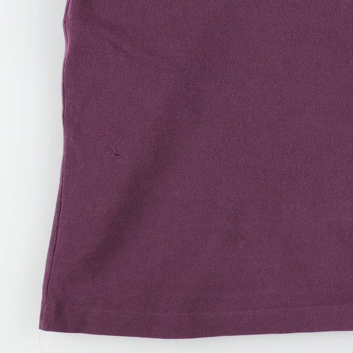 Lacoste LACOSTE Short Sleeve Polo Shirt No. 7 Men's XXL cotton Purple type red-purple Vintage Second Hand