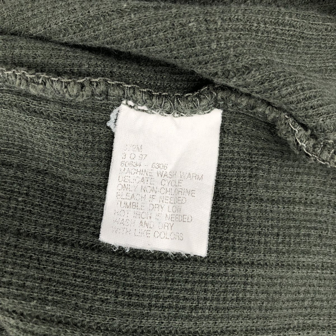 Levi's Half-Zip Short-Sleeve Polo Shirt, Men's Size L (approx.) cotton Green type dark green Vintage Second Hand