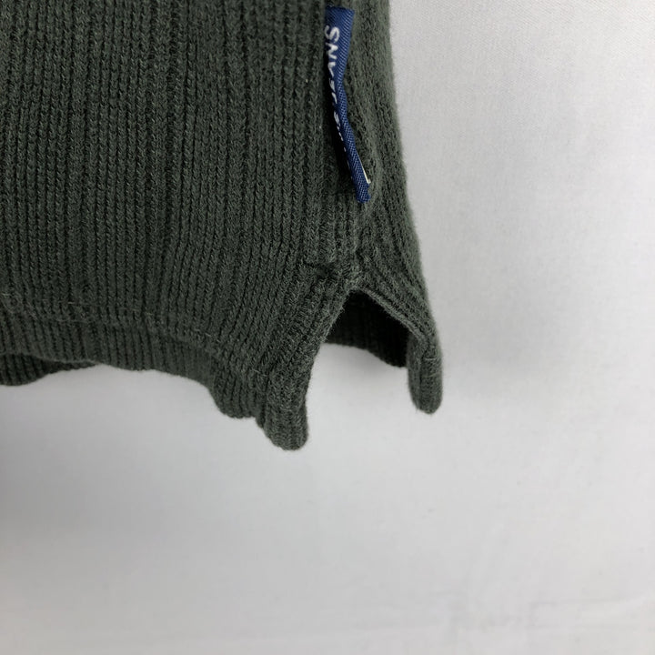 Levi's Half-Zip Short-Sleeve Polo Shirt, Men's Size L (approx.) cotton Green type dark green Vintage Second Hand