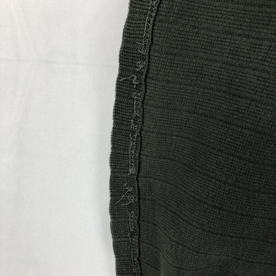 Levi's Half-Zip Short-Sleeve Polo Shirt, Men's Size L (approx.) cotton Green type dark green Vintage Second Hand