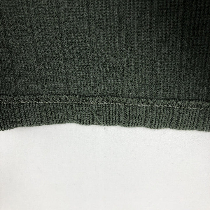 Levi's Half-Zip Short-Sleeve Polo Shirt, Men's Size L (approx.) cotton Green type dark green Vintage Second Hand