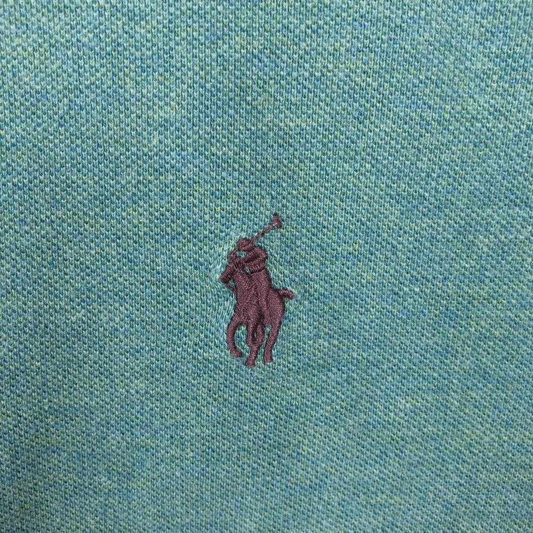 Ralph Lauren POLO by Ralph Lauren CUSTOM FIT short sleeve polo shirt, men's XL size cotton Blue type light blue Vintage Second Hand