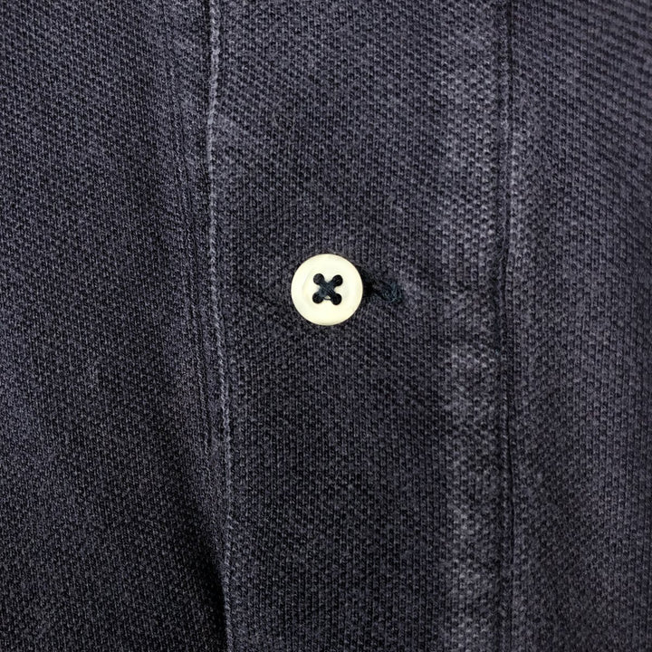 Ralph Lauren POLO by Ralph Lauren short sleeve polo shirt, men's XL size cotton navy blue type Vintage Second Hand