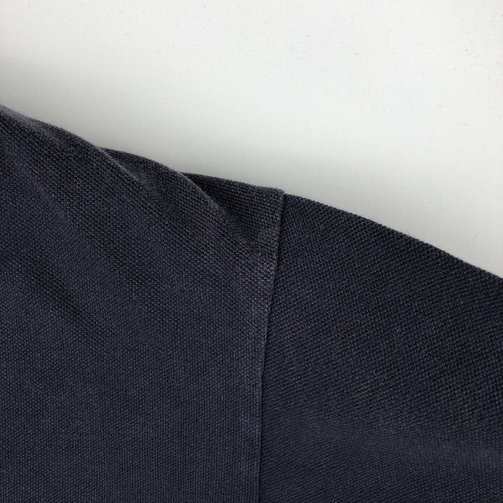 Ralph Lauren POLO by Ralph Lauren short sleeve polo shirt, men's XL size cotton navy blue type Vintage Second Hand