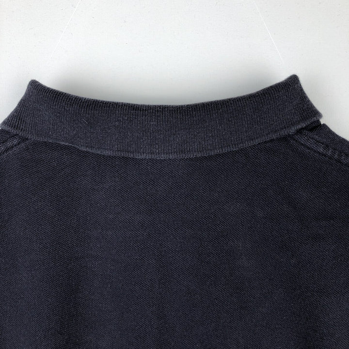 Ralph Lauren POLO by Ralph Lauren short sleeve polo shirt, men's XL size cotton navy blue type Vintage Second Hand