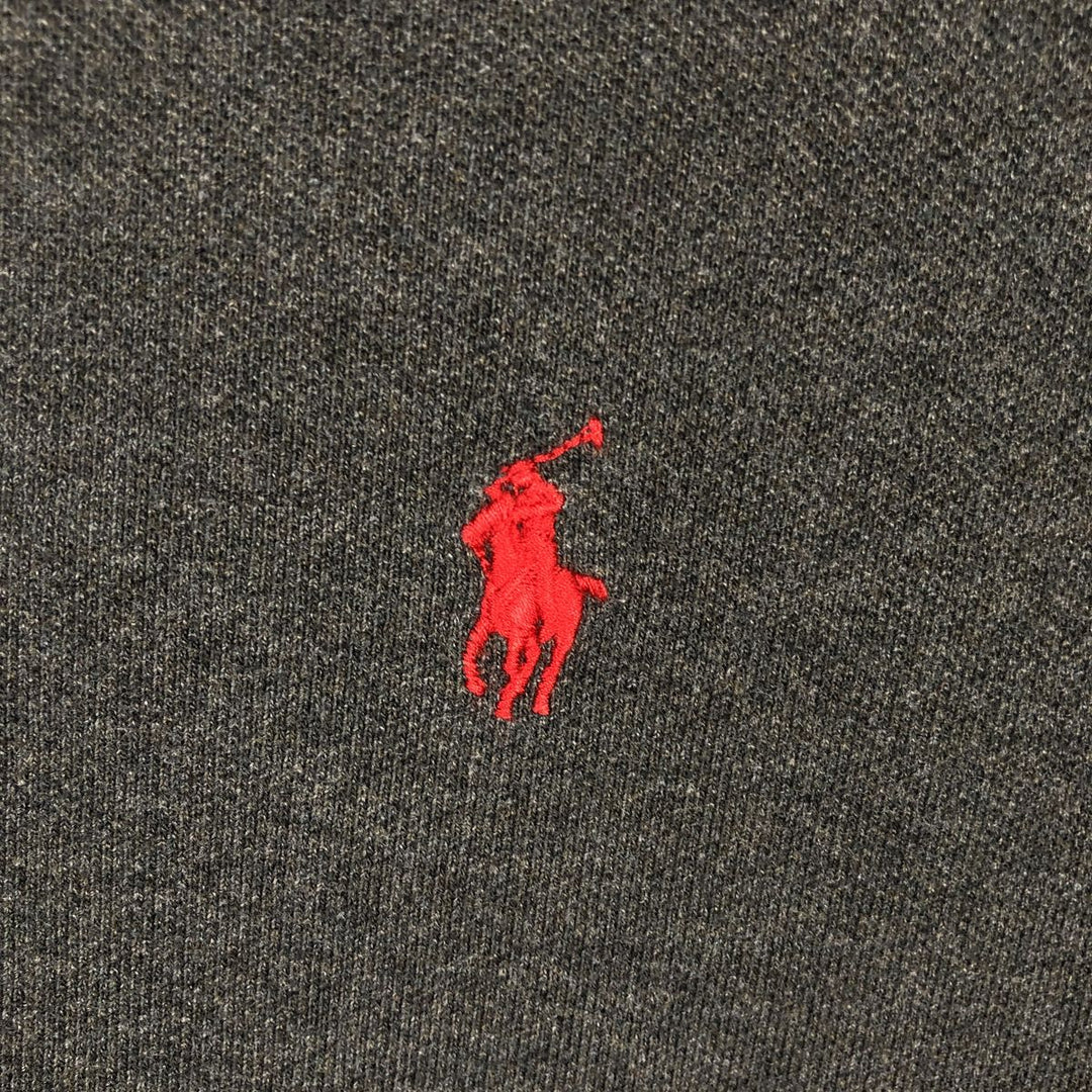 Ralph Lauren POLO by Ralph Lauren short sleeve polo shirt, men's XL size cotton Charcoal Vintage Second Hand