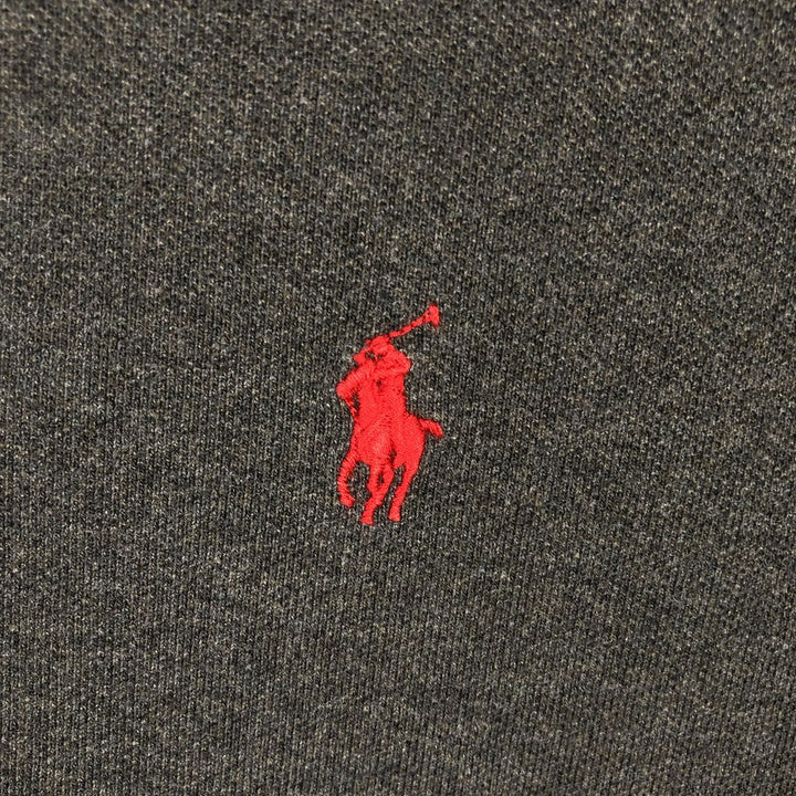 Ralph Lauren POLO by Ralph Lauren short sleeve polo shirt, men's XL size cotton Charcoal Vintage Second Hand