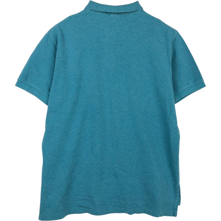 Ralph Lauren POLO by Ralph Lauren short sleeve polo shirt, men's XL size cotton Blue type light blue Vintage Second Hand