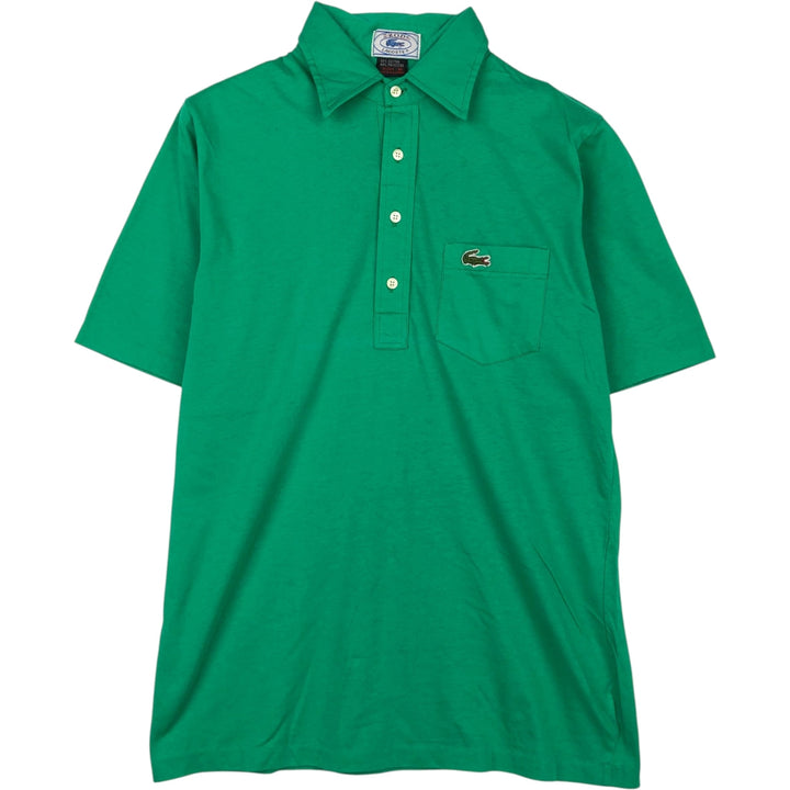 80'S Lacoste IZOD short sleeve polo shirt, men's size M, vintage cotton green type Vintage Second Hand