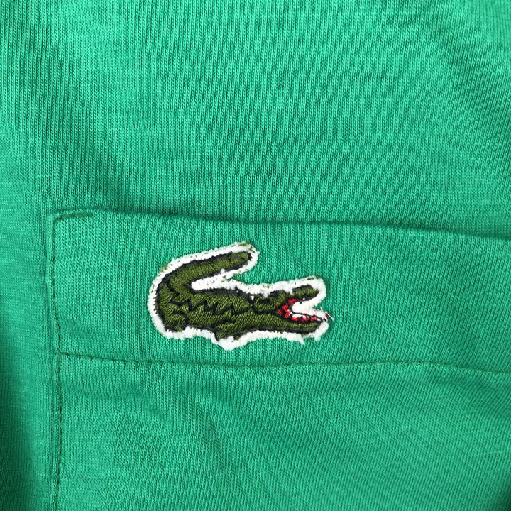 80'S Lacoste IZOD short sleeve polo shirt, men's size M, vintage cotton green type Vintage Second Hand