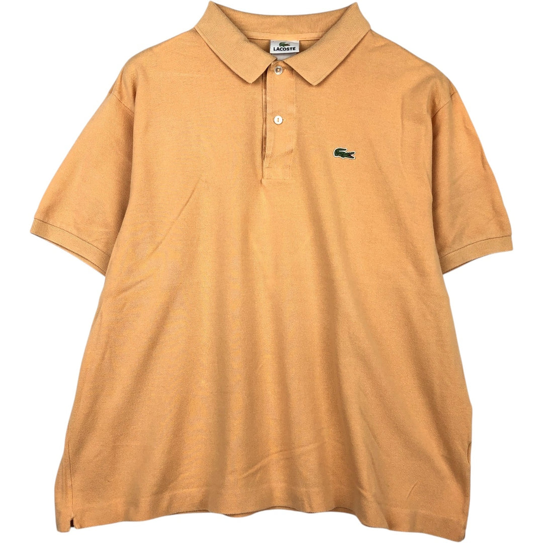 Lacoste LACOSTE French design short sleeve polo shirt No. 7 Men's XXL equivalent cotton orange type Vintage Second Hand