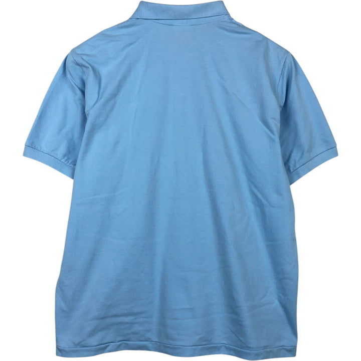 Lacoste LACOSTE French design short sleeve polo shirt No. 7 Men's XXL equivalent cotton Blue type light blue Vintage Second Hand