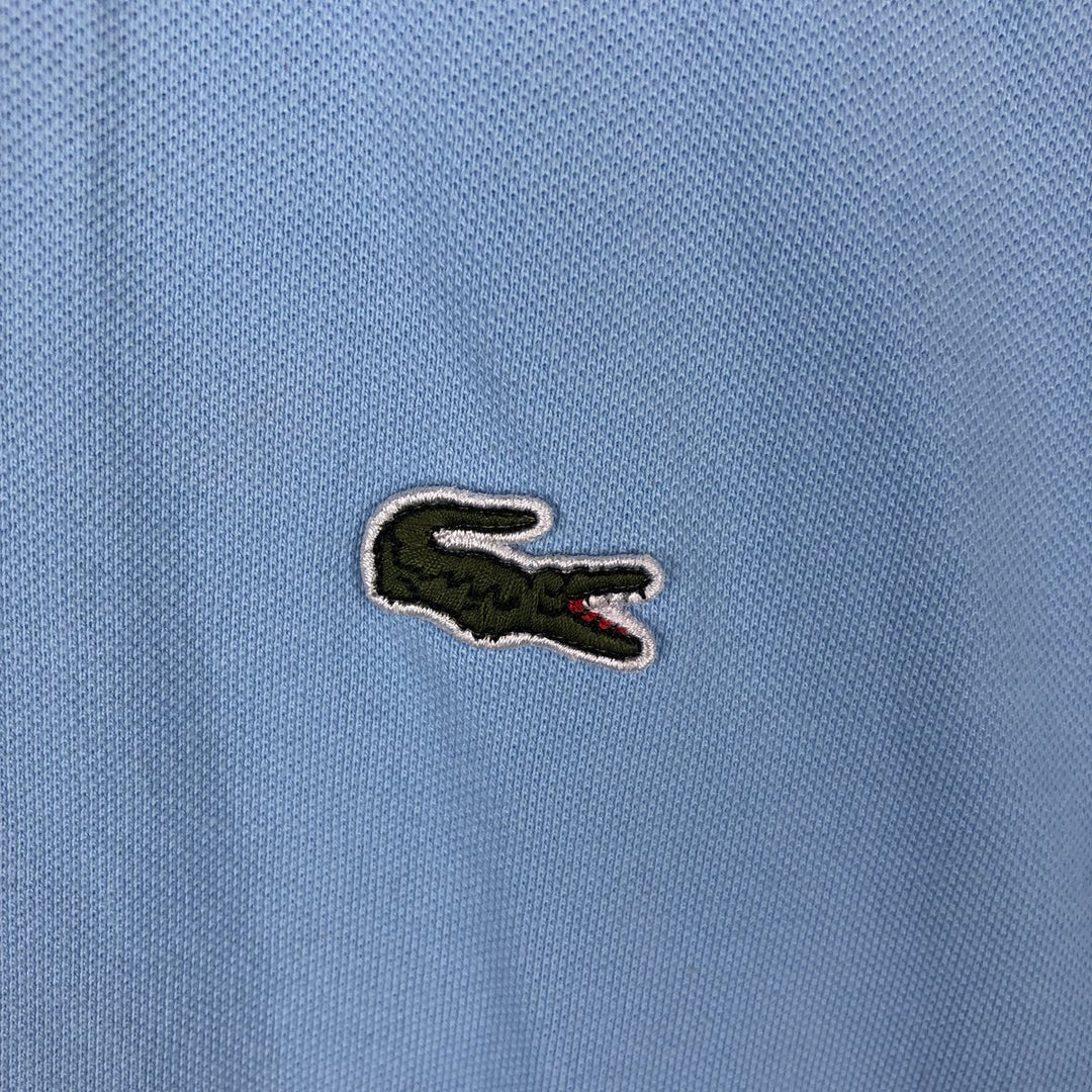 Lacoste LACOSTE French design short sleeve polo shirt No. 7 Men's XXL equivalent cotton Blue type light blue Vintage Second Hand