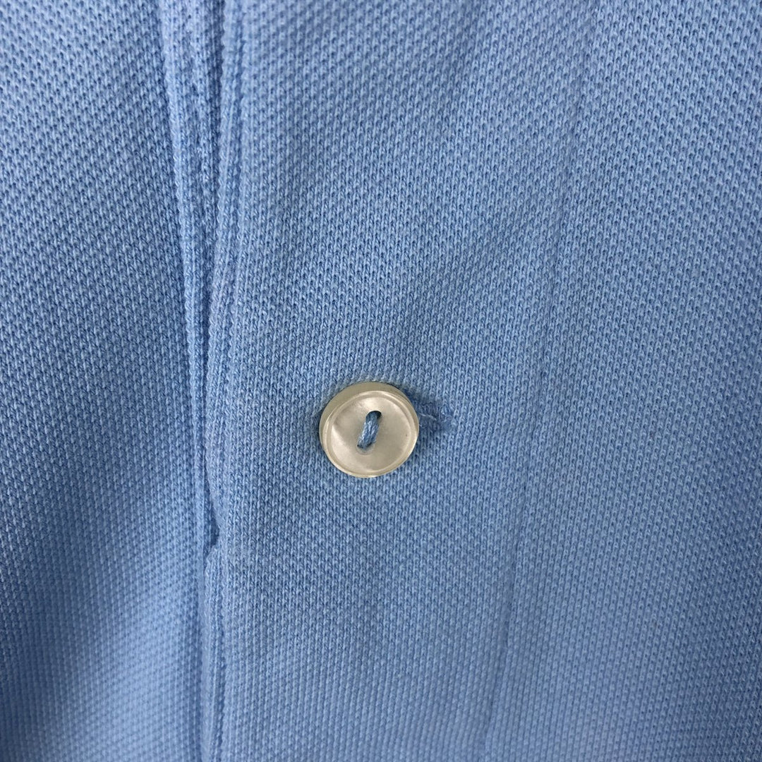 Lacoste LACOSTE French design short sleeve polo shirt No. 7 Men's XXL equivalent cotton Blue type light blue Vintage Second Hand
