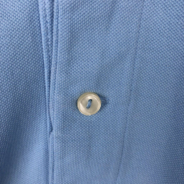 Lacoste LACOSTE French design short sleeve polo shirt No. 7 Men's XXL equivalent cotton Blue type light blue Vintage Second Hand