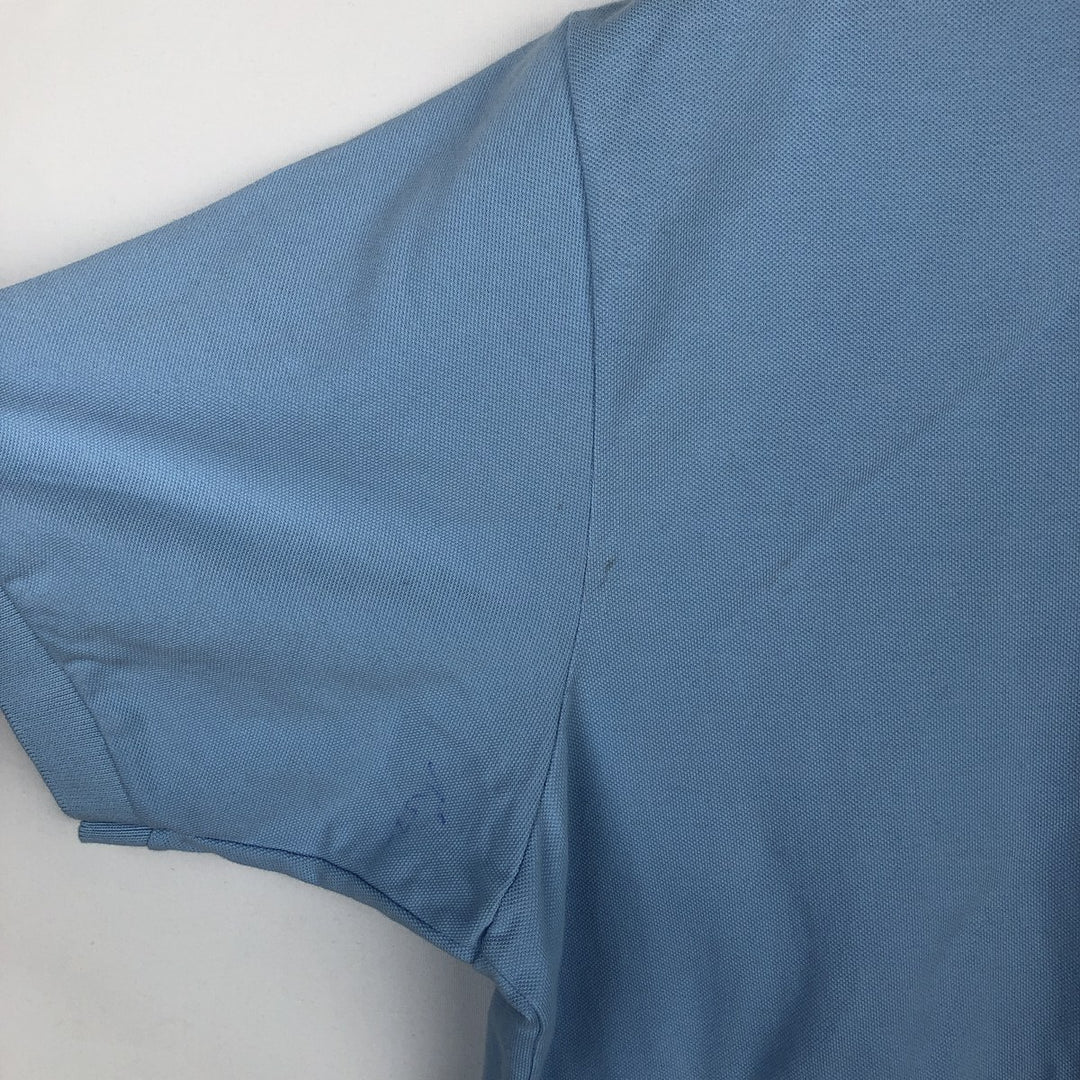 Lacoste LACOSTE French design short sleeve polo shirt No. 7 Men's XXL equivalent cotton Blue type light blue Vintage Second Hand