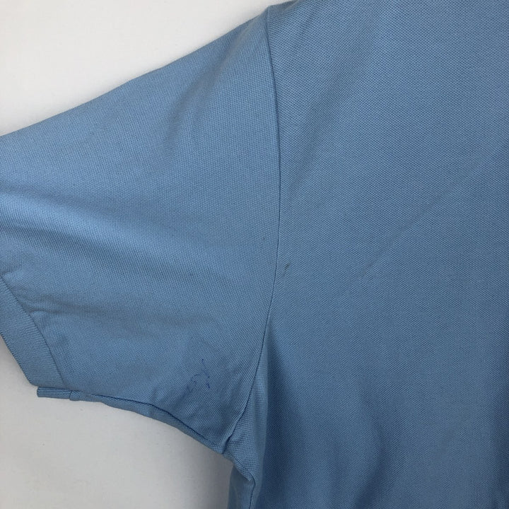 Lacoste LACOSTE French design short sleeve polo shirt No. 7 Men's XXL equivalent cotton Blue type light blue Vintage Second Hand