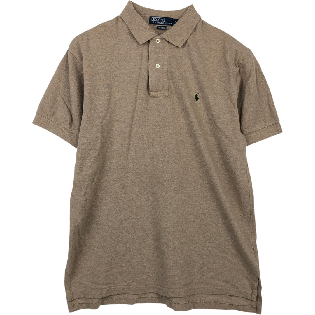 Ralph Lauren POLO by Ralph Lauren short sleeve polo shirt, men's size M cotton Beige type Vintage Second Hand