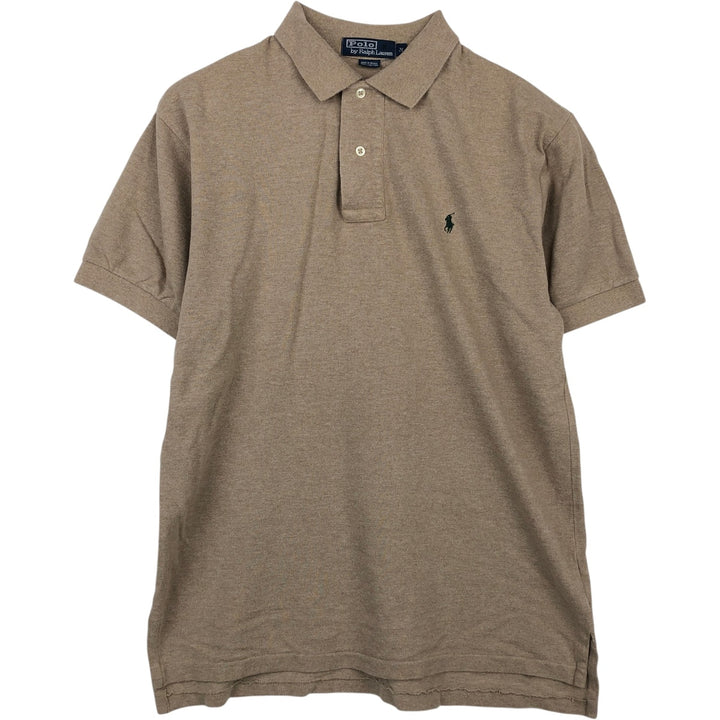 Ralph Lauren POLO by Ralph Lauren short sleeve polo shirt, men's size M cotton Beige type Vintage Second Hand
