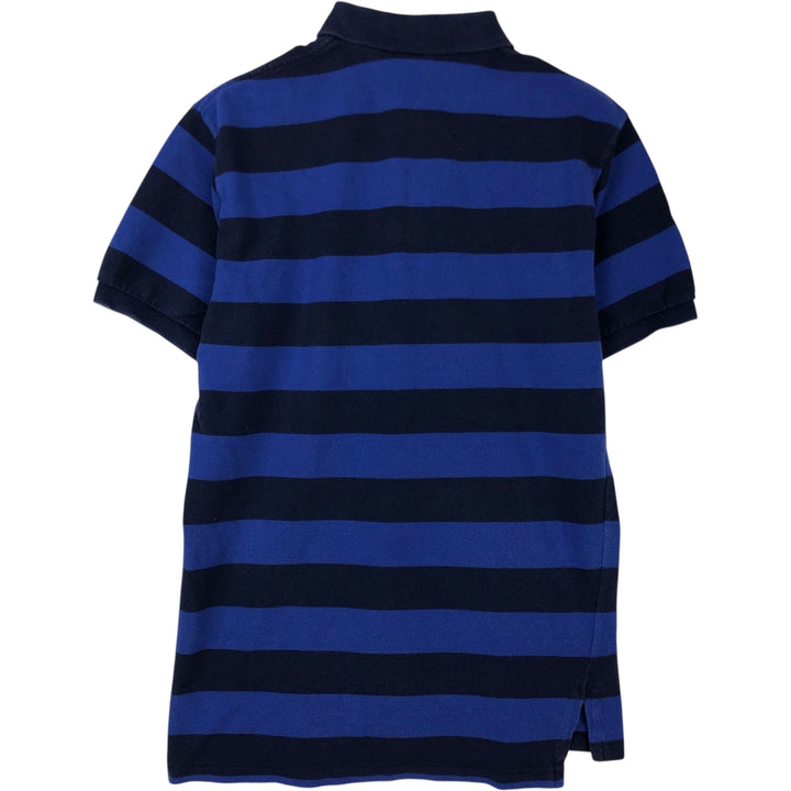 Ralph Lauren POLO by Ralph Lauren short sleeve striped polo shirt, men's size M cotton blue type Vintage Second Hand