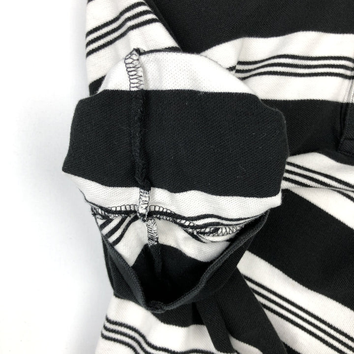 Ralph Lauren POLO by Ralph Lauren short sleeve striped polo shirt, men's size L cotton black type Vintage Second Hand