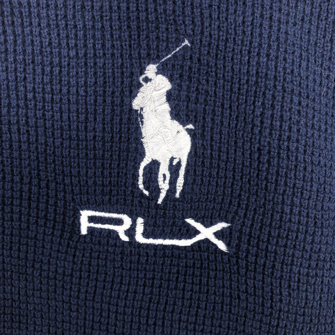 Ralph Lauren RLX Short-Sleeve Polo Shirt, Men's Size L (approx.) cotton navy blue type Vintage Second Hand