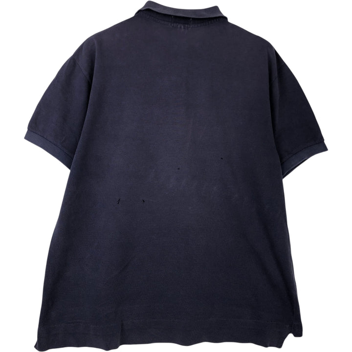 80s-90'S Lacoste IZOD Short-Sleeve Polo Shirt, Made in USA, Men's Size XL (Equivalent), Vintage cotton Purple type blue-purple Vintage Second Hand