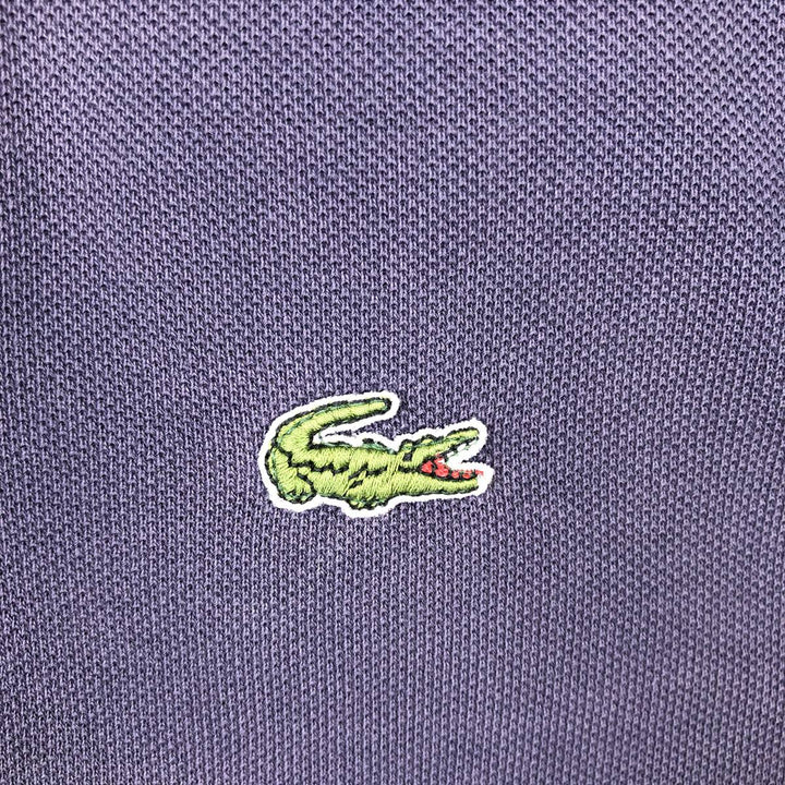 80s-90'S Lacoste IZOD Short-Sleeve Polo Shirt, Made in USA, Men's Size XL (Equivalent), Vintage cotton Purple type blue-purple Vintage Second Hand