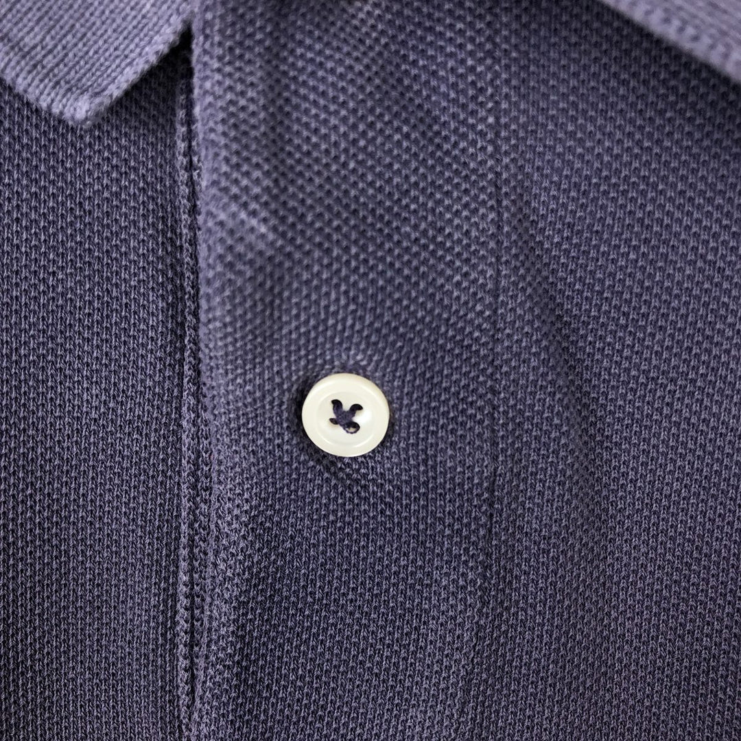 80s-90'S Lacoste IZOD Short-Sleeve Polo Shirt, Made in USA, Men's Size XL (Equivalent), Vintage cotton Purple type blue-purple Vintage Second Hand