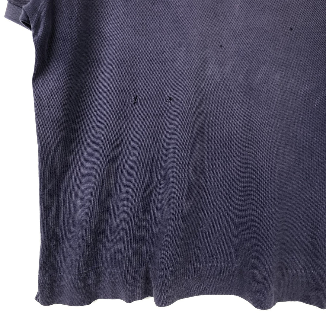 80s-90'S Lacoste IZOD Short-Sleeve Polo Shirt, Made in USA, Men's Size XL (Equivalent), Vintage cotton Purple type blue-purple Vintage Second Hand