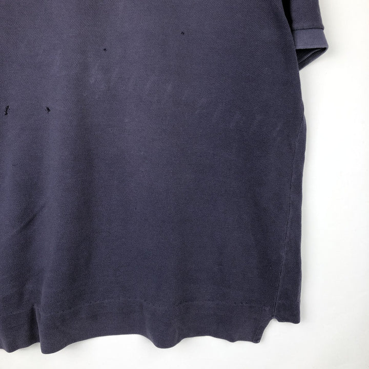 80s-90'S Lacoste IZOD Short-Sleeve Polo Shirt, Made in USA, Men's Size XL (Equivalent), Vintage cotton Purple type blue-purple Vintage Second Hand