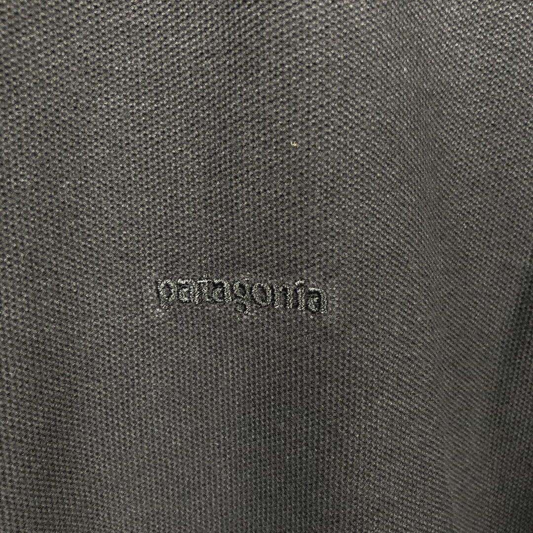 Patagonia Organic Cotton Short-Sleeve Polo Shirt, Men's Size XL (approx.) cotton black type Vintage Second Hand