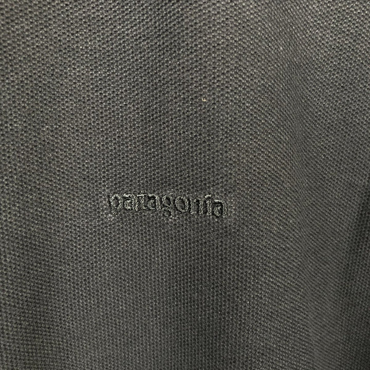 Patagonia Organic Cotton Short-Sleeve Polo Shirt, Men's Size XL (approx.) cotton black type Vintage Second Hand