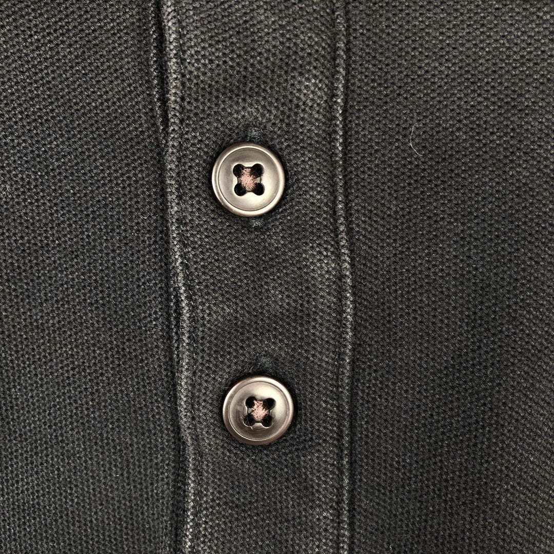Patagonia Organic Cotton Short-Sleeve Polo Shirt, Men's Size XL (approx.) cotton black type Vintage Second Hand